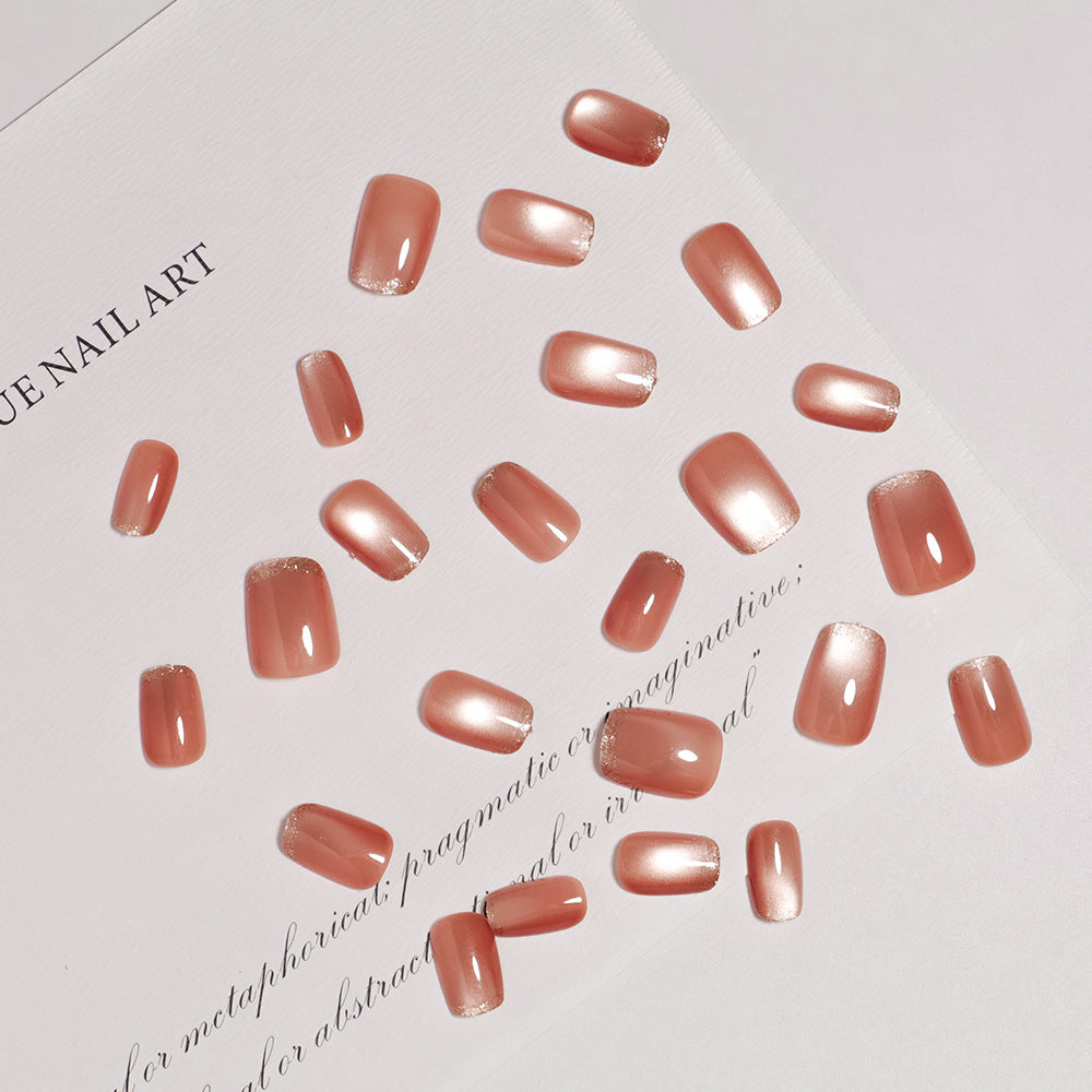No.F734  Fashion Cat's Eye Fingernails Patch 24pcs/Set