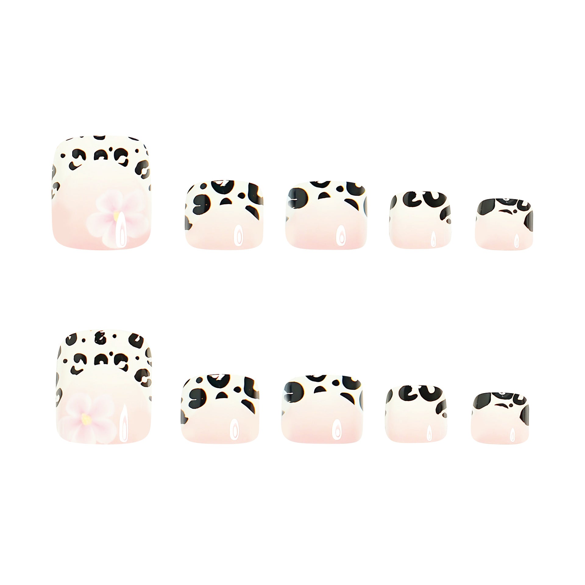 No.740 Leopard Print Toenails Patch 24pcs/Set