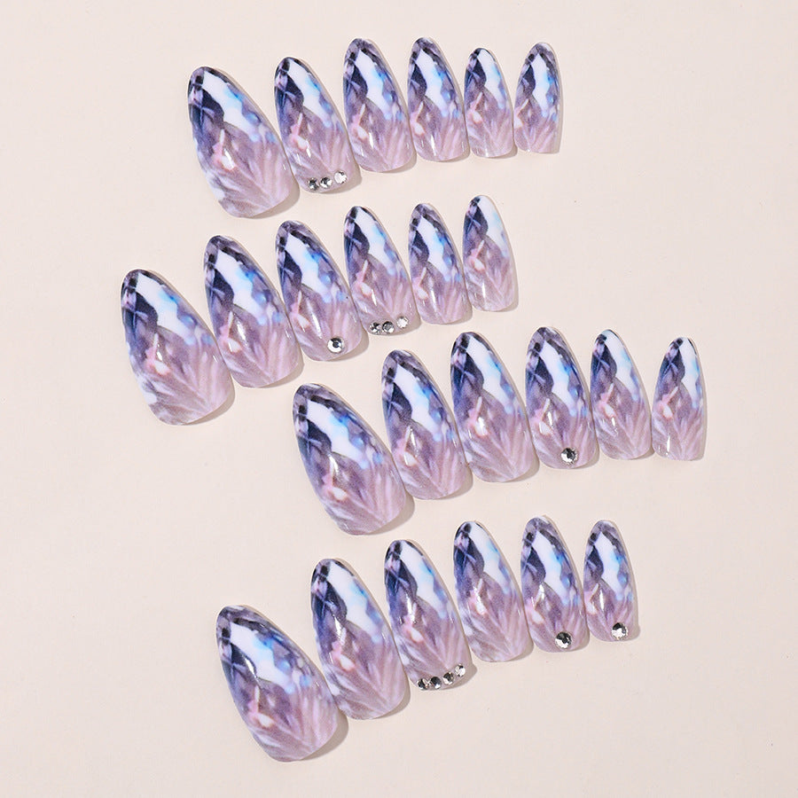 No.F412 Waves Fingernails Patch 24pcs/Set