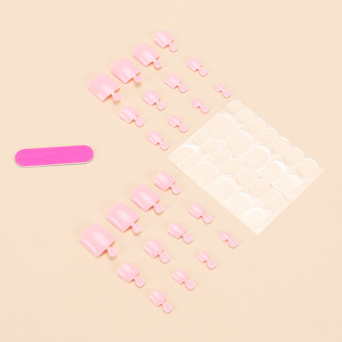 No.PSN183 Pink Hand & Toe Pair Set-48pcs