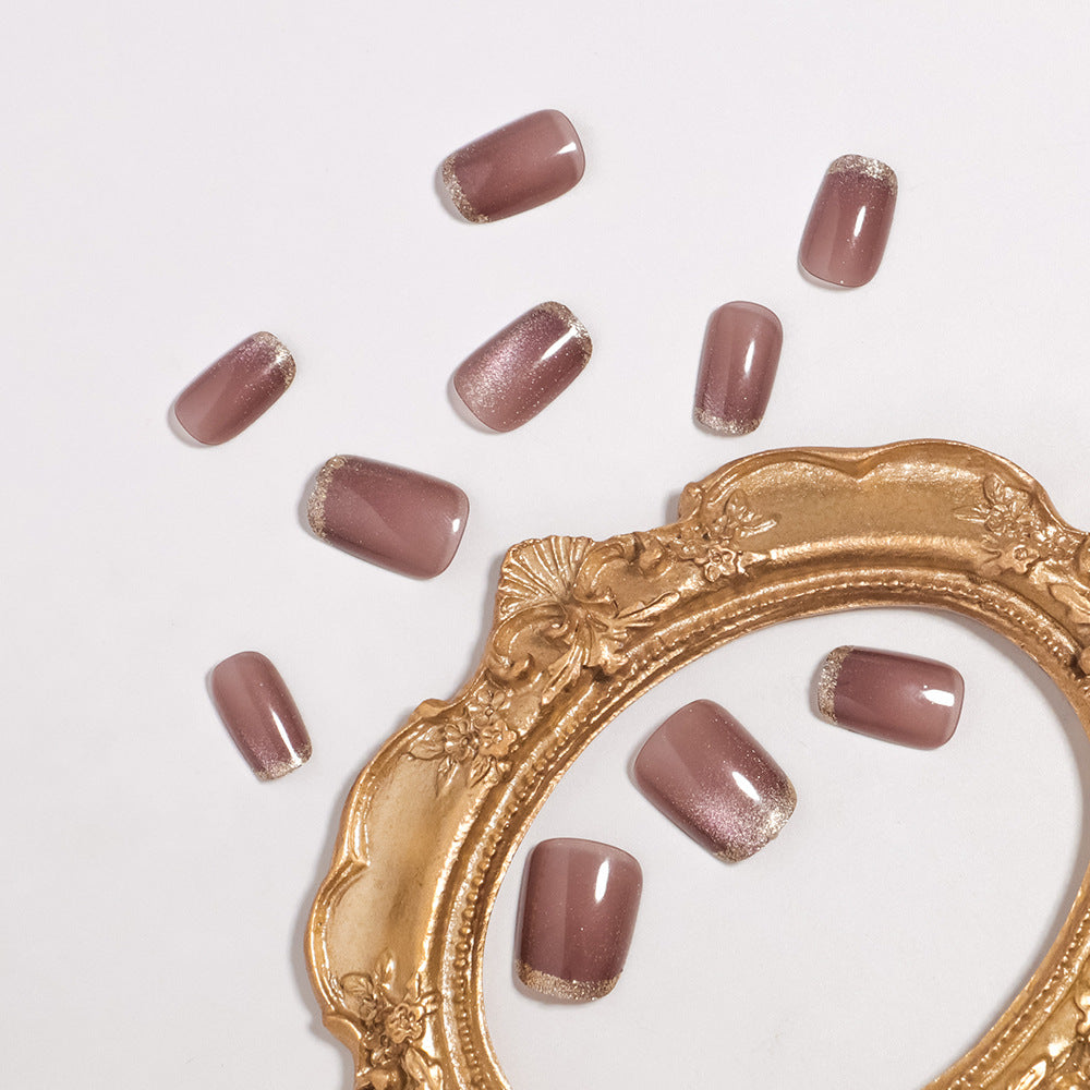 No.F734  Fashion Cat's Eye Fingernails Patch 24pcs/Set