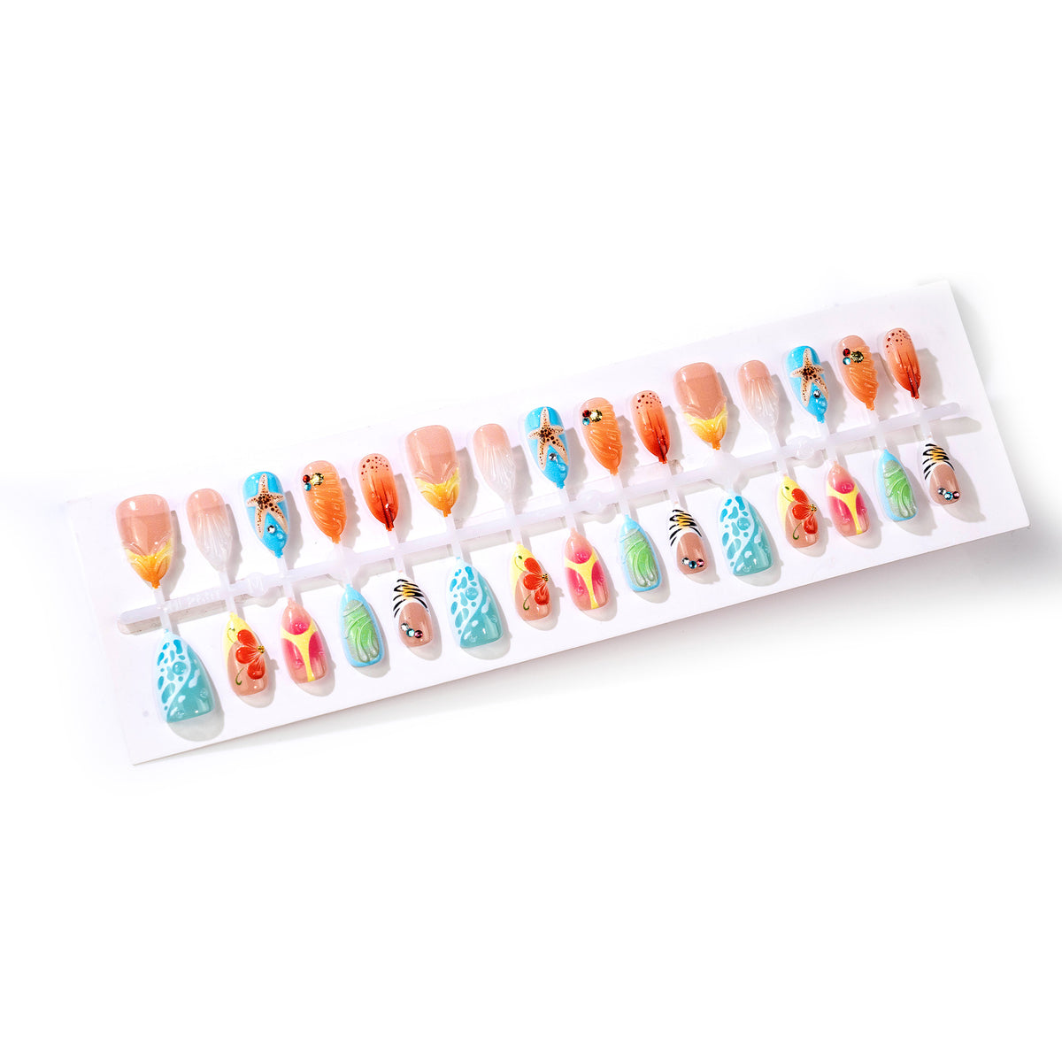 No.BH60 Beach Fingernails Patch 24pcs/Set