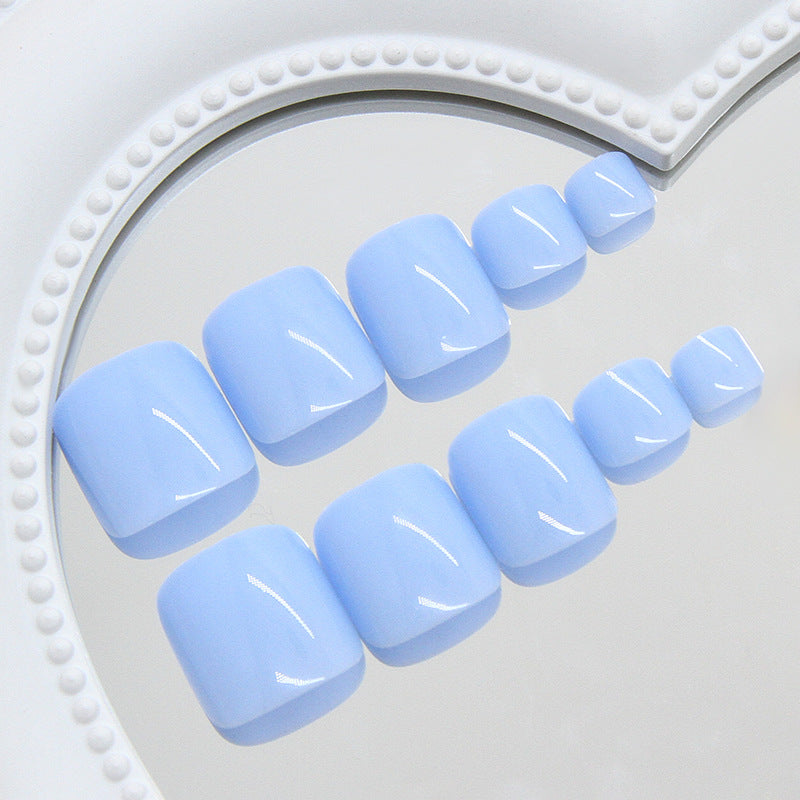 No.586 Blue Toenails Patch 24pcs/Set