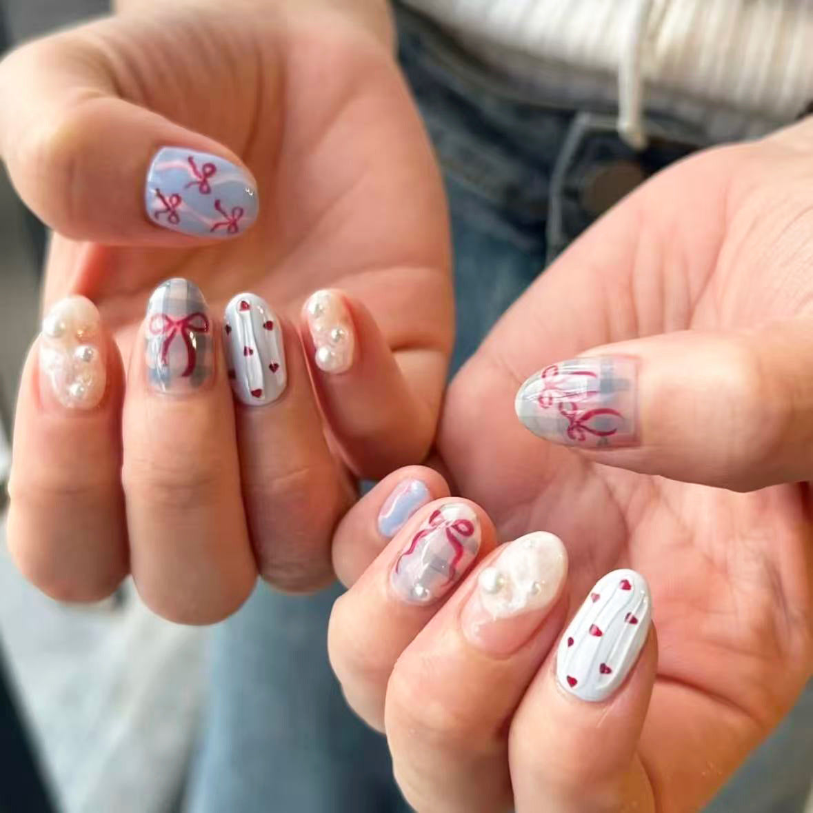 No.F801 Cute Fingernails Patch 24pcs/Set