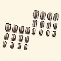 No.F157 Black Fingernails Patch 24pcs/Set