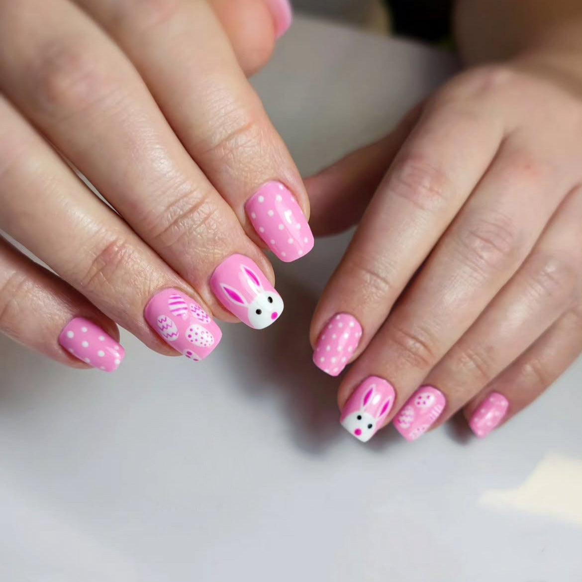 No.ET35 Easter Egg Rabbit Fingernails Patch 24pcs/Set