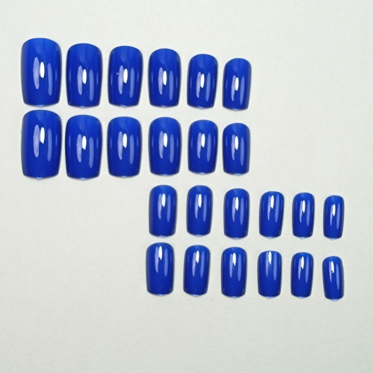 No.F361 Blue Fingernails Patch 24pcs/Set