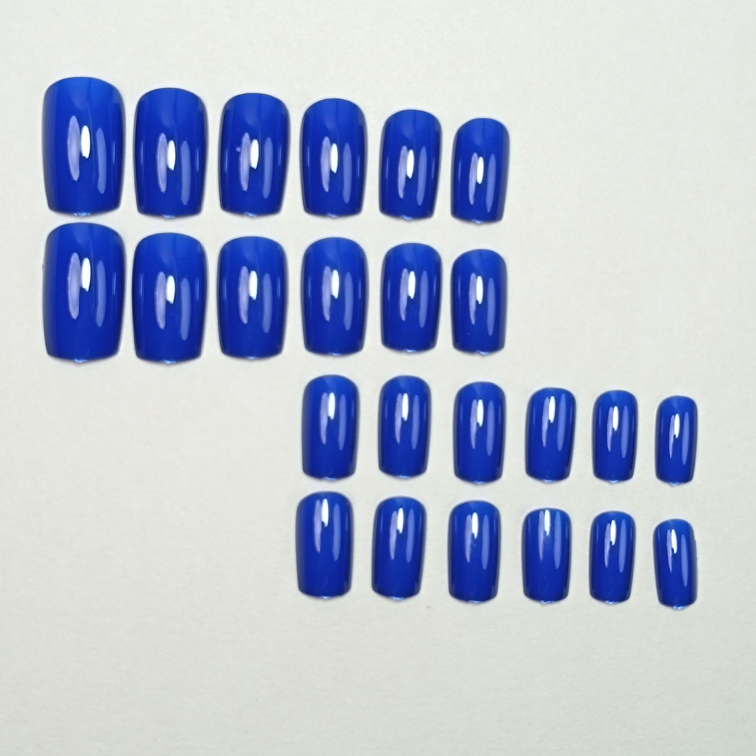 No.F361 Blue Fingernails Patch 24pcs/Set