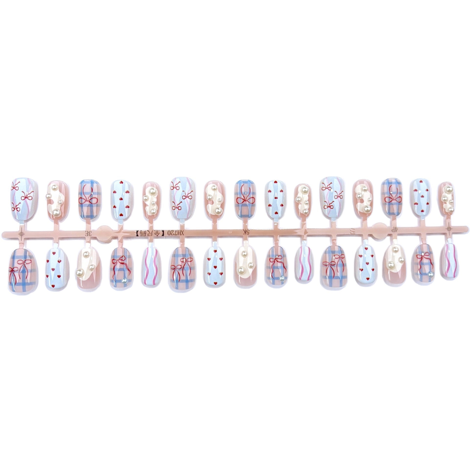 No.F801 Cute Fingernails Patch 24pcs/Set