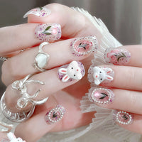 No.ET26 Cute Rabbit Fingernails Patch 24pcs/Set