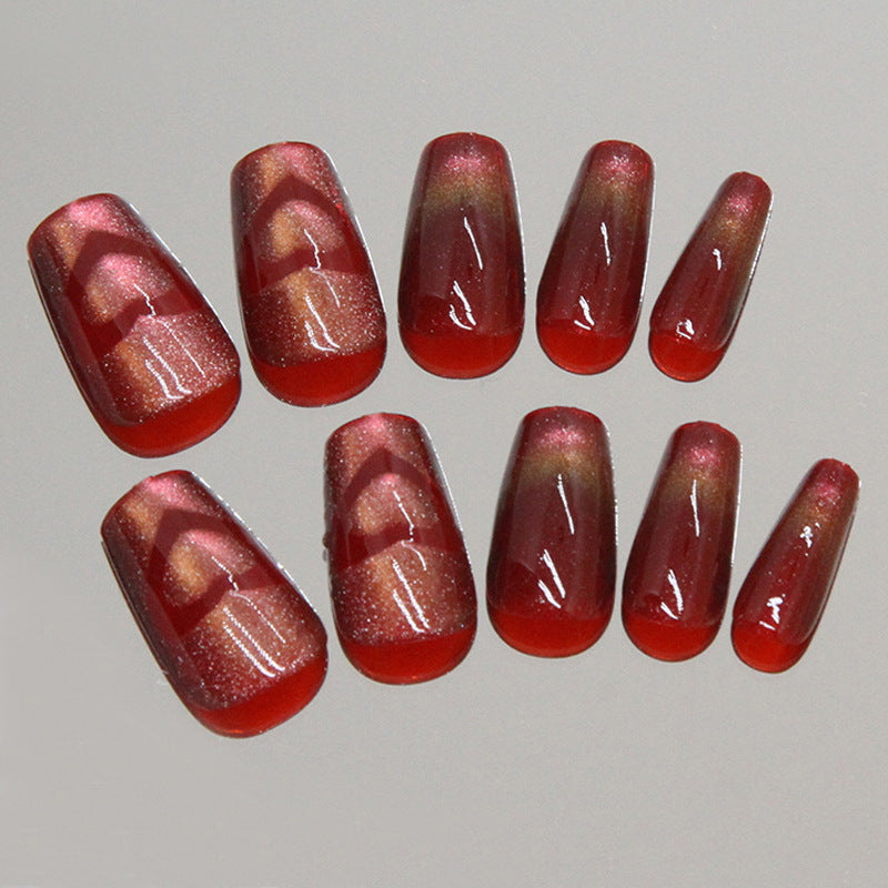 No.VN35 Red Love Fingernails Patch 24pcs/Set