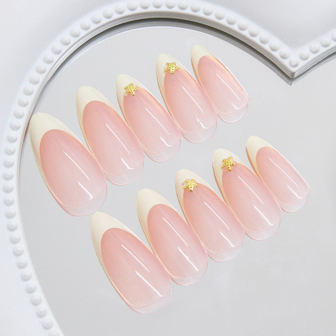 No.F443 Yellow Fingernails Patch 24pcs/Set