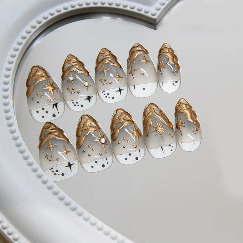 No.F314 Retro Fingernails Patch 24pcs/Set