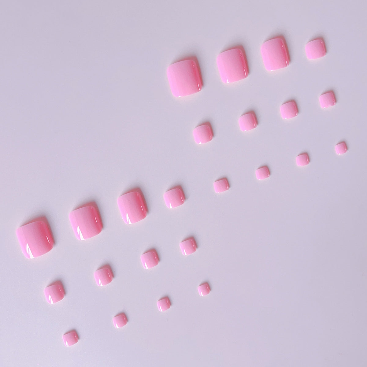 No.677 Pink Toenails Patch 24pcs/Set