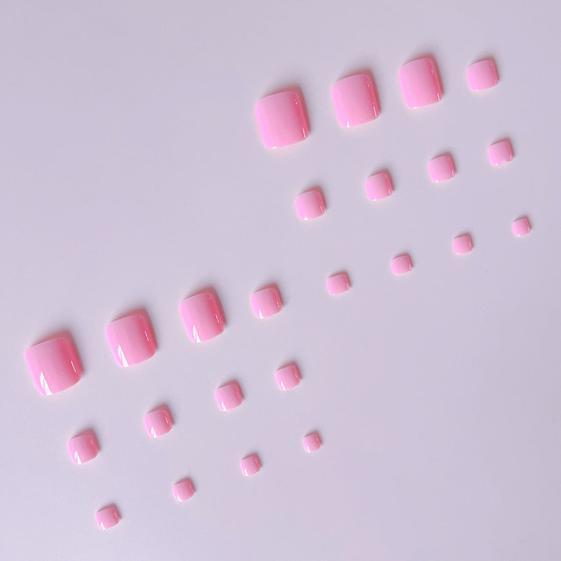 No.677 Pink Toenails Patch 24pcs/Set