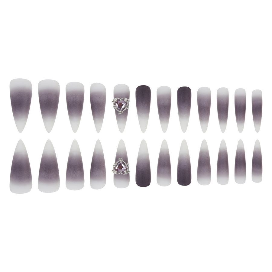 No.F544 Dark Love Fingernails Patch 24pcs/Set