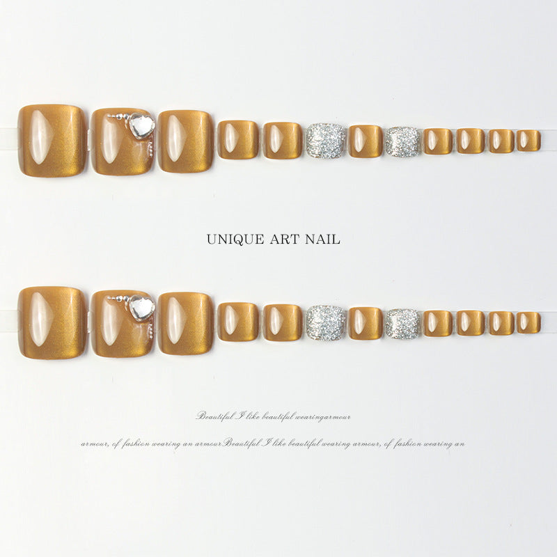 No.603 Summer  Cat's Eye Toenails Patch 24pcs/Set