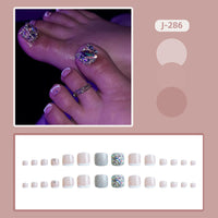 No.320 Silver Toenails Patch 24pcs/Set