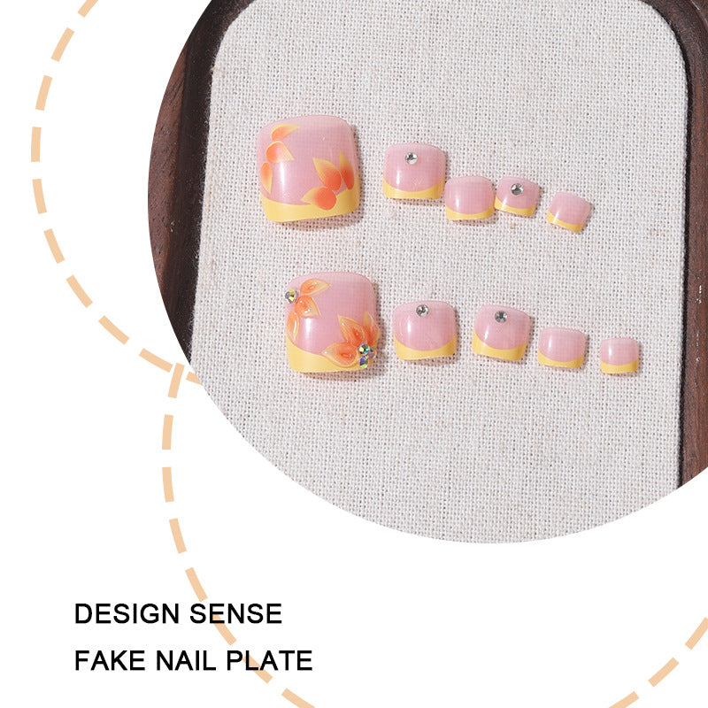 No.792 Flower Toenails Patch 24pcs/Set