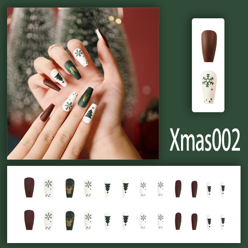 No.CM35 Christmas Cute Fingernails Patch 24pcs/Set