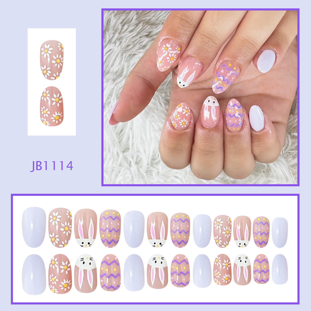 No.ET40 Cute Easter Egg Fingernails Patch 24pcs/Set