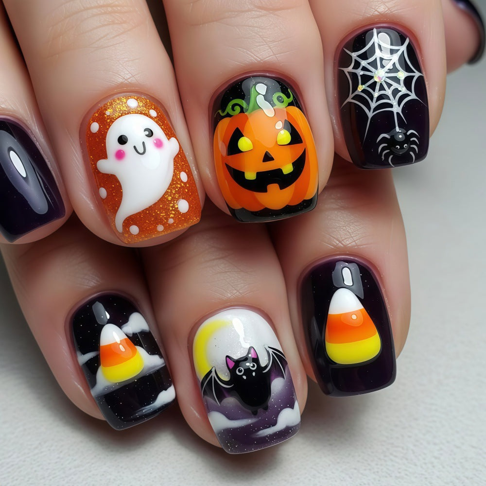 No.AW197 Halloween Cute Fingernails Patch 24pcs/Set