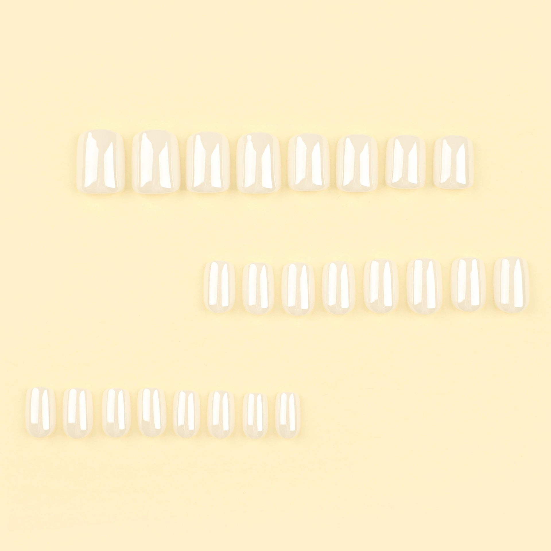 No.F318 White Fingernails Patch 24pcs/Set