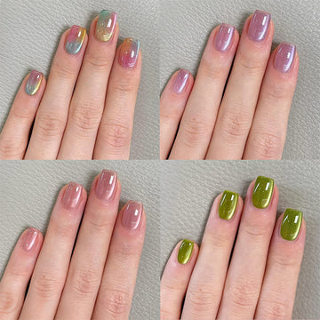 No.PSN101 Sweet Cat's Eye Fingernails Four Set-96pcs