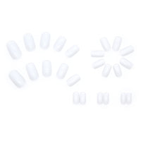 No.F54 White Fingernails Patch 24pcs/Set