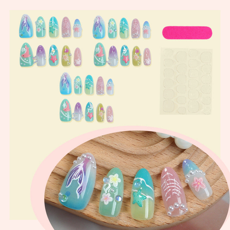 No.BH39 Summer Ocean Fingernails Patch 30pcs/Set