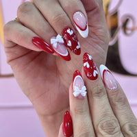 No.VN39 Love Bow Fingernails Patch 24pcs/Set