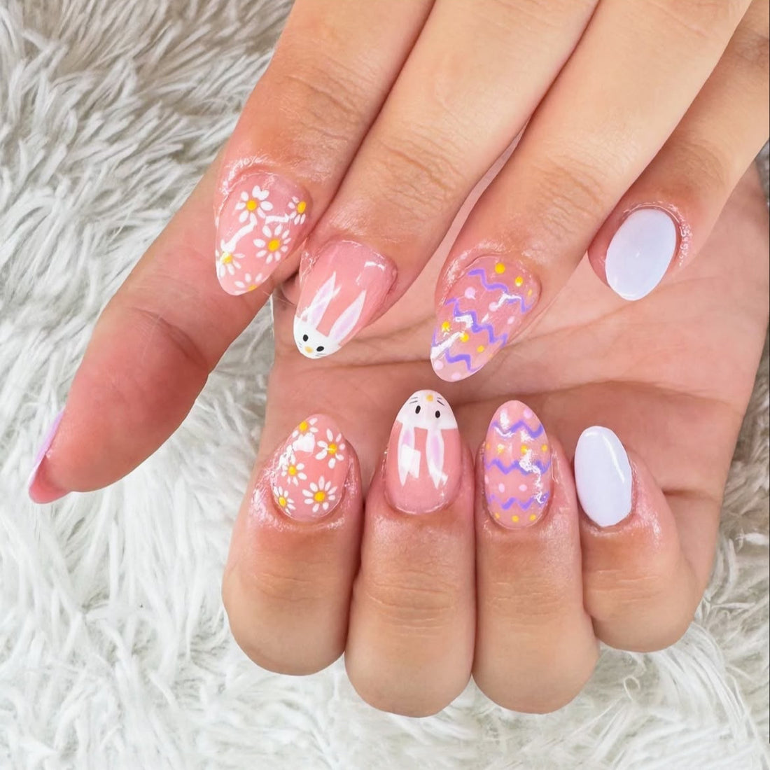 No.ET40 Cute Easter Egg Fingernails Patch 24pcs/Set