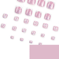 No.351 Cute Glitter Toenails Patch 24pcs/Set