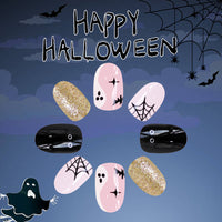 No.AW40 Halloween Flash Fingernails Patch 24pcs/Set