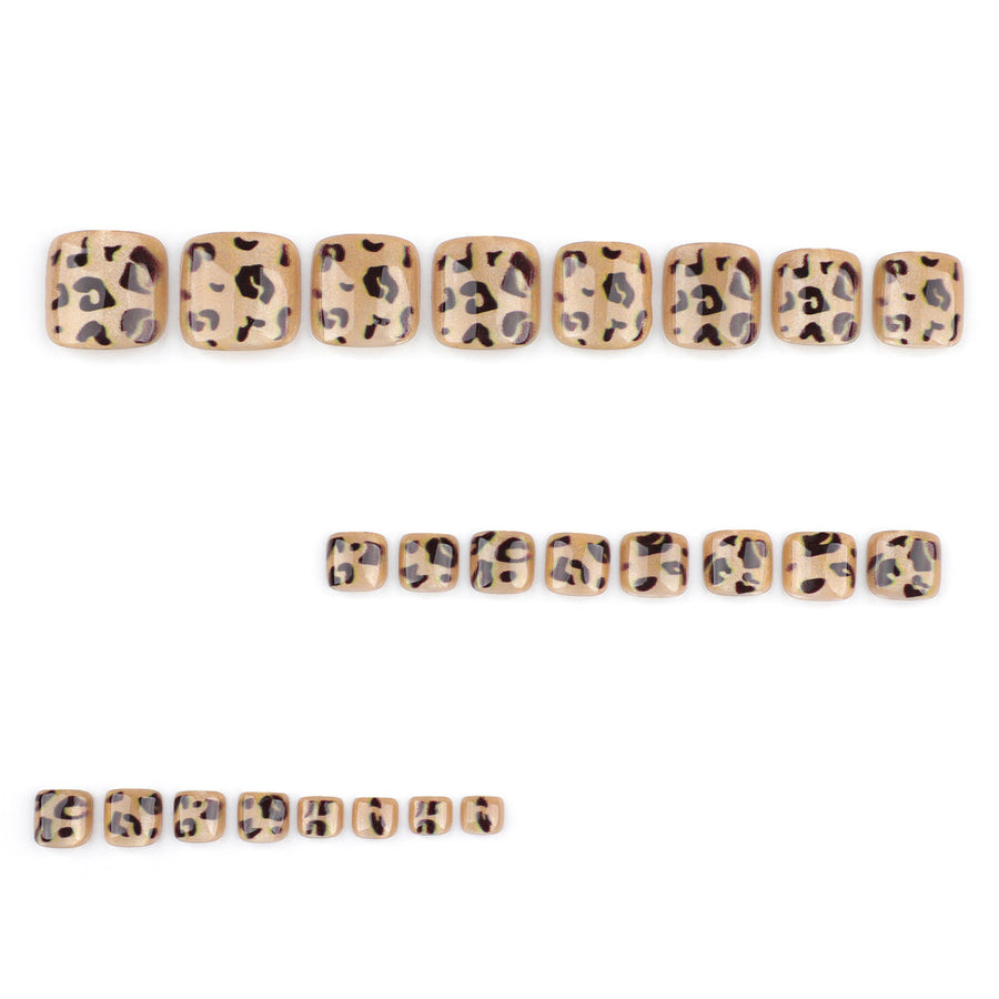 No.PSN80 Leopard Hand & Toe Pair Set-48pcs