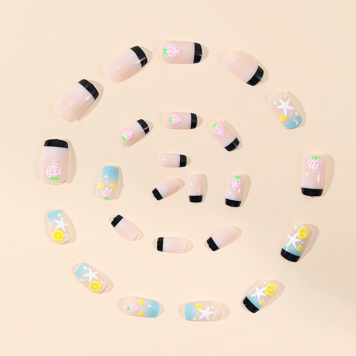 No.BH20 Starfish Fingernails Patch 24pcs/Set