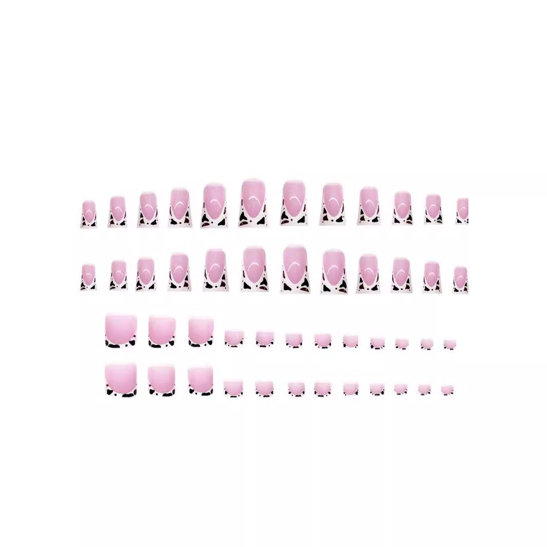 No.PSN92 Cow Stripes Hand & Toe Pair Set-48pcs