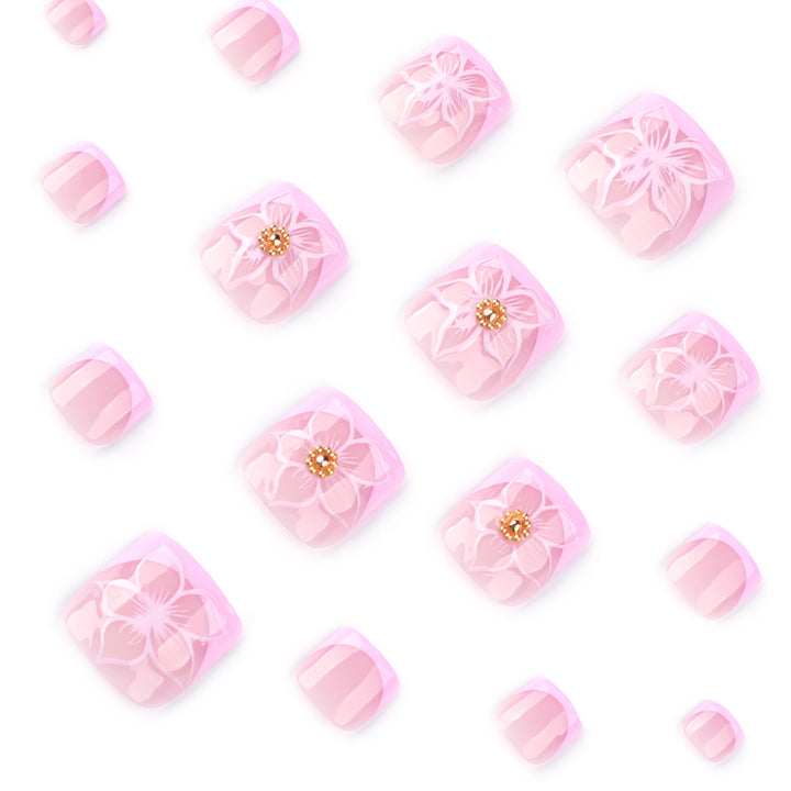 No.PSN209 Flower Hand & Toe Pair Set-48pcs