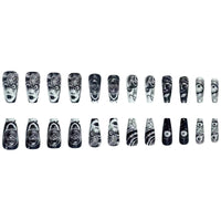 No.AW102 Halloween Supernatural Comics Fingernails Patch 24pcs/Set