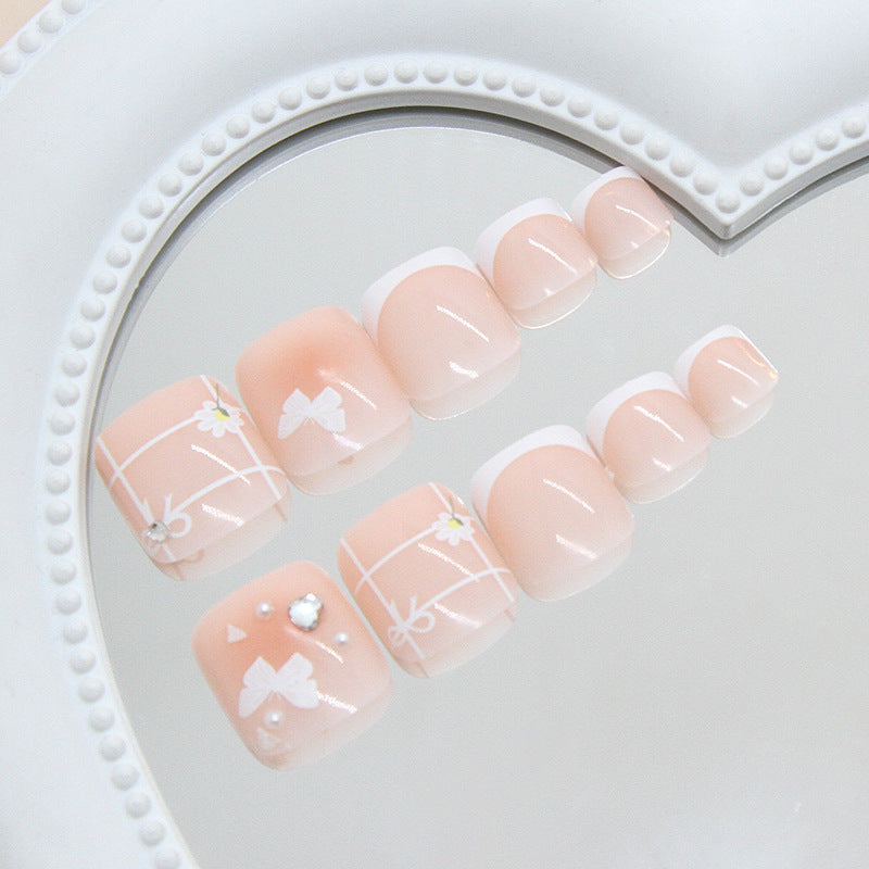 No.578 Love Pink Toenails Patch 24pcs/Set