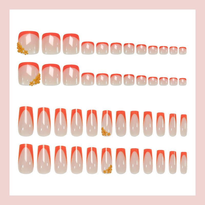 No.PSN192 Orange Hand & Toe Pair Set-48pcs
