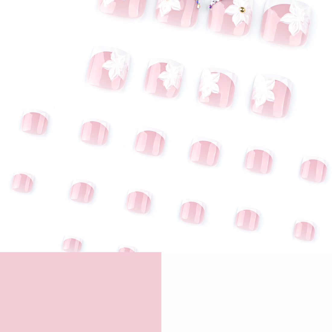 No.PSN117 Flower Hand & Toe Pair Set-48pcs