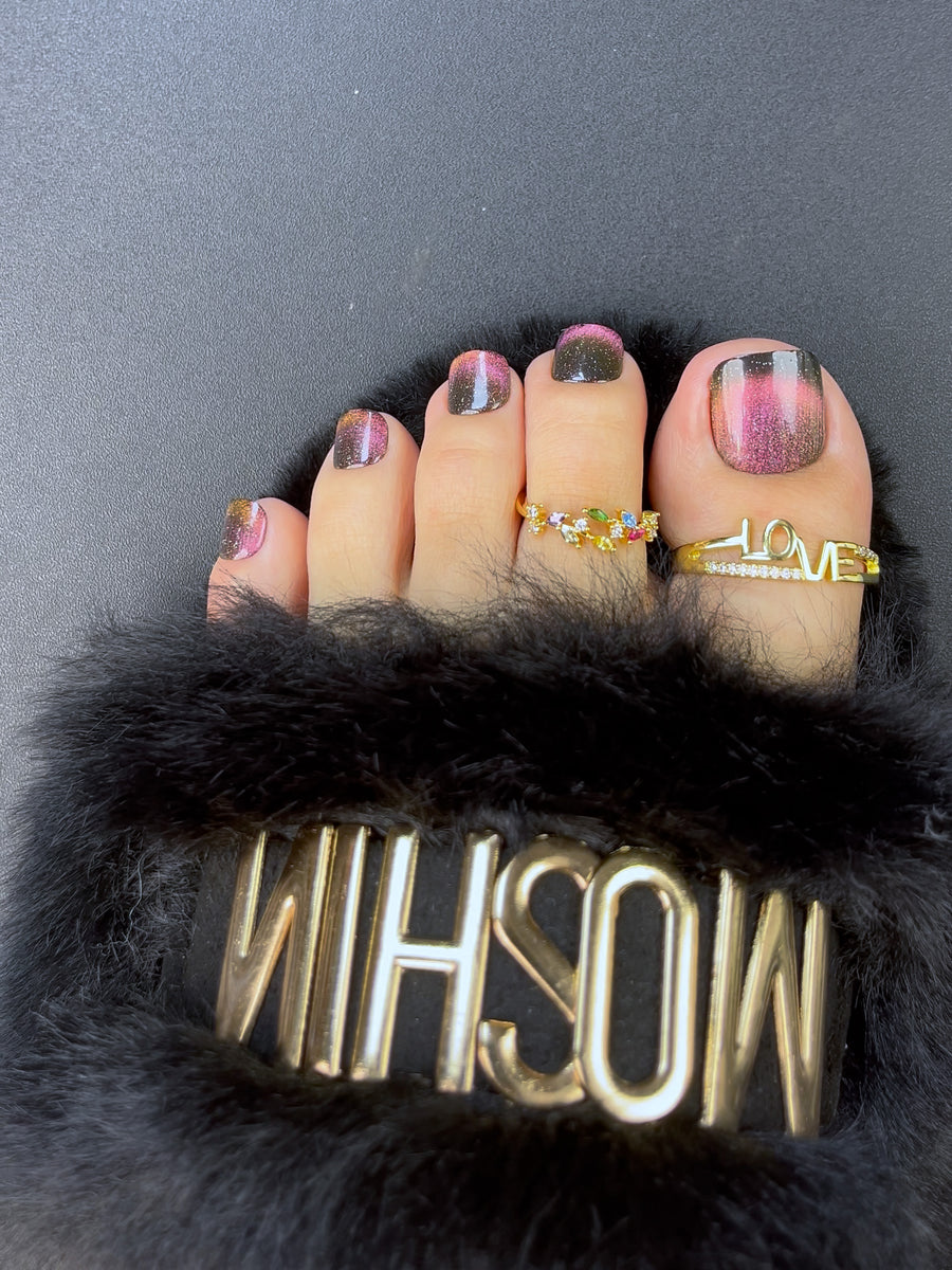 No.PSN63 Colorful Cat's Eye Hand & Toe Pair Set-20pcs