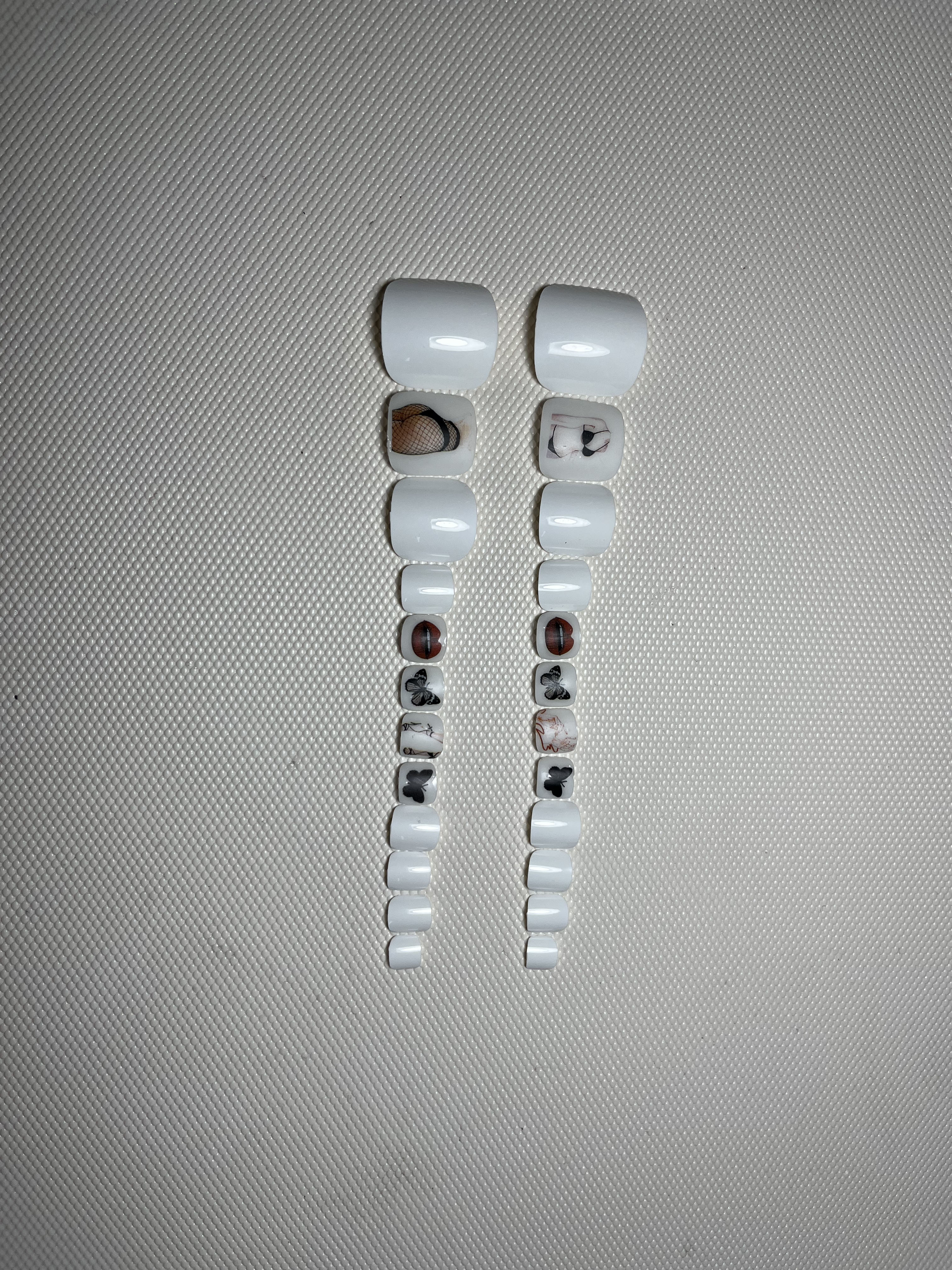 No.PSN66 Sexy Girl Hand & Toe Pair Set-48pcs