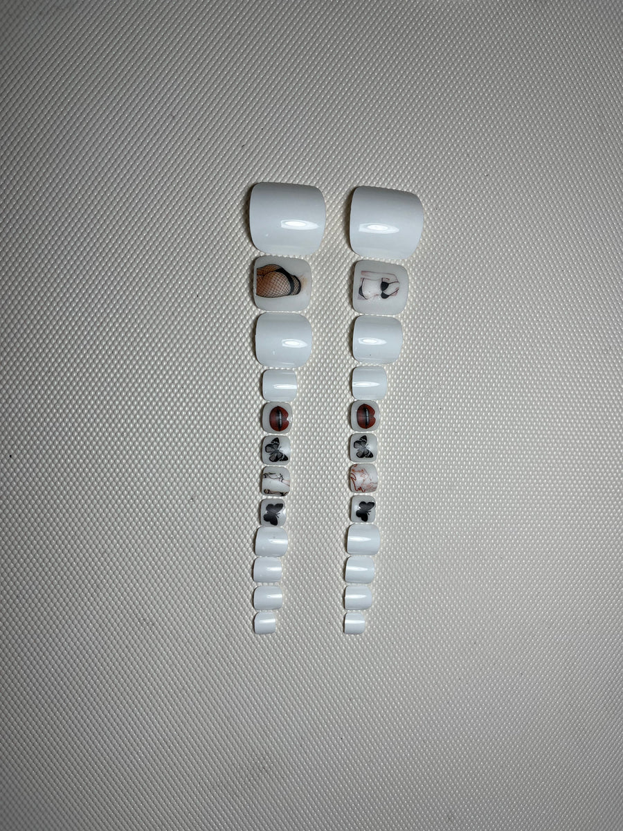 No.PSN66 Sexy Girl Hand & Toe Pair Set-48pcs