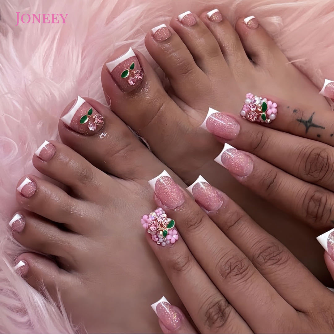 No.PSN134 Cherry Hand & Toe Pair Set-48pcs