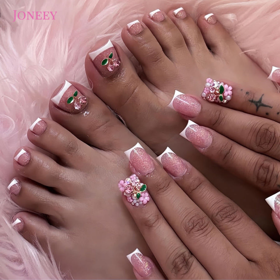 No.PSN134 Cherry Hand & Toe Pair Set-48pcs