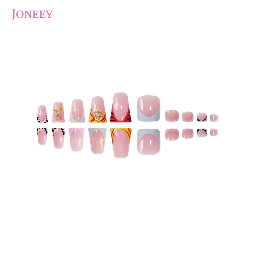 No.PSN149 Golden Butterfly Hand & Toe Pair Set-48pcs