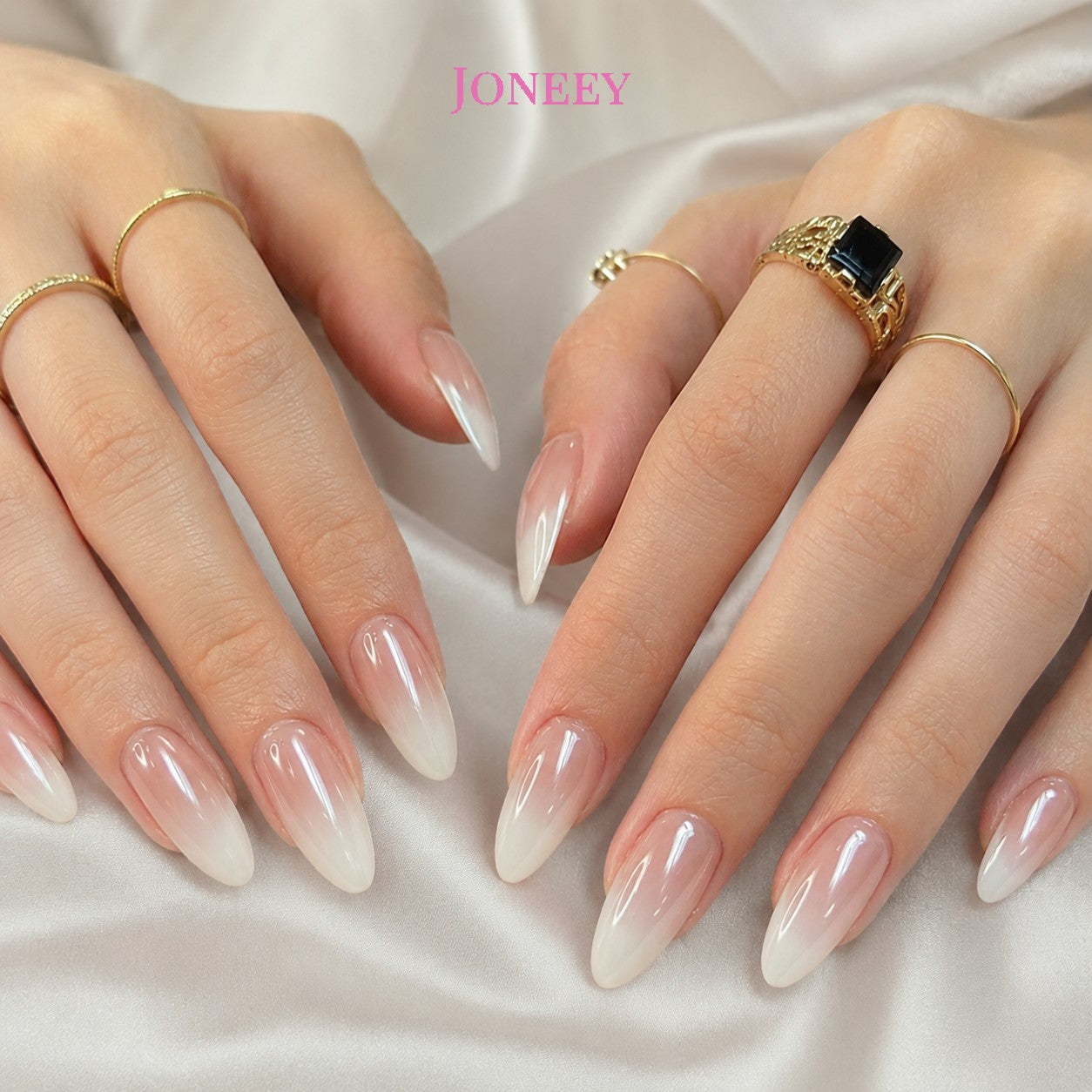 No.F640 Gradient Fingernails Patch 24pcs/Set