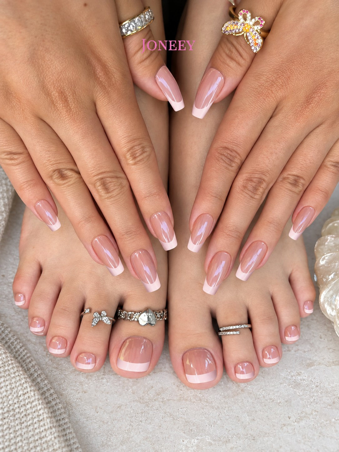 No.PSN46 Pink Hand & Toe Pair Set-48pcs